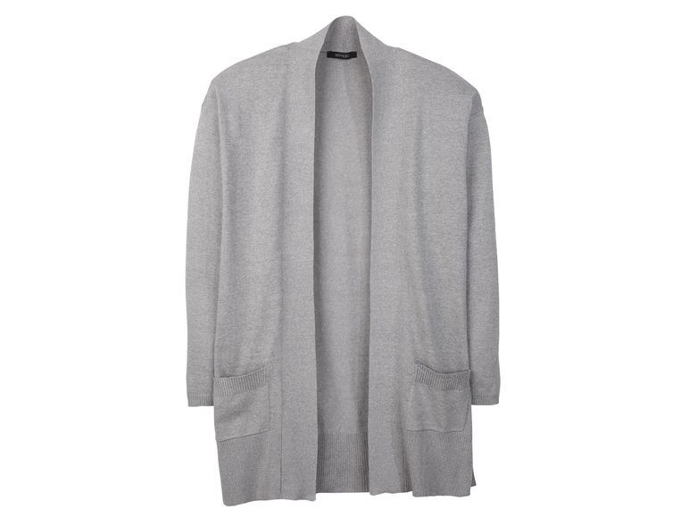 ESMARA Áo khoác Cardigan dáng dài xám lông chuột