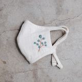  LAST STOCK - Khẩu trang thêu dây rút | Embroidery mask | Silver Dollar | Nature | CHOI SEWING 