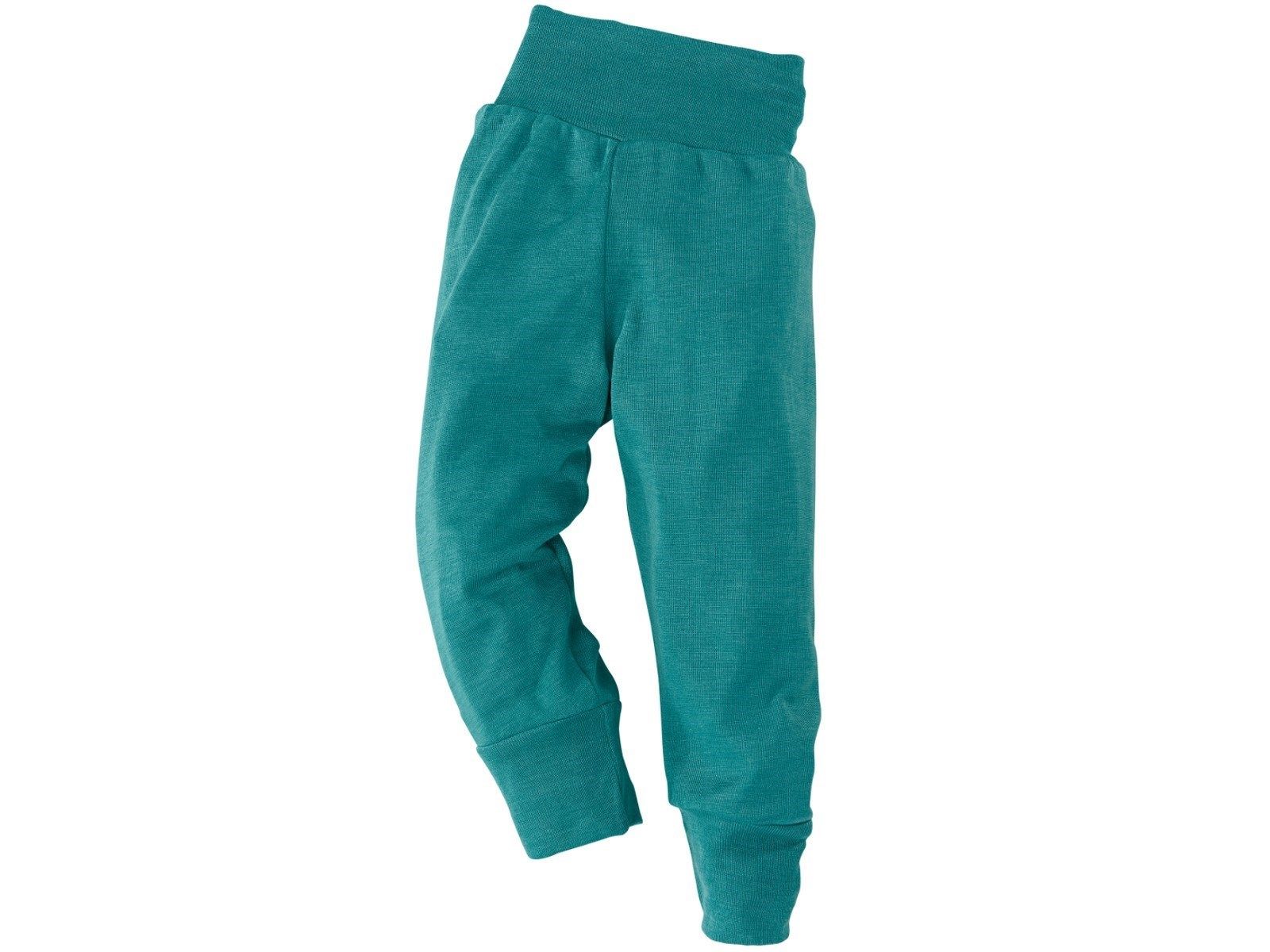 ENGEL Quần jogger lưng cao 70% Merino wool 30% silk Ice-blue