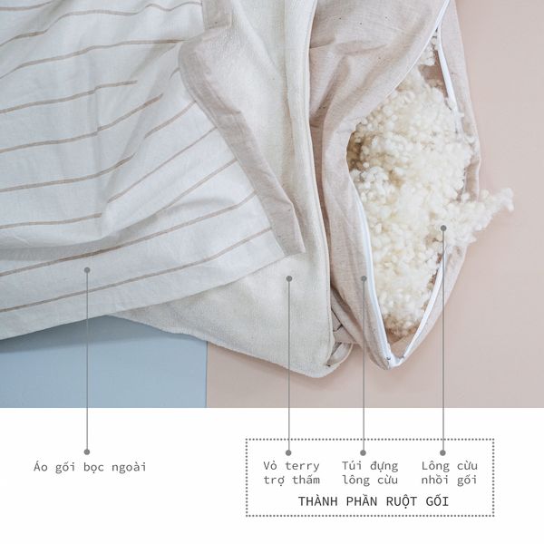  Túi dây kéo đựng lông cừu | Zipper pillow case | CHOI SEWING 