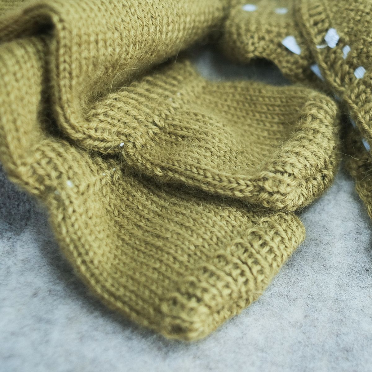 CHOI KNITTED Tất ống Alpaca Green