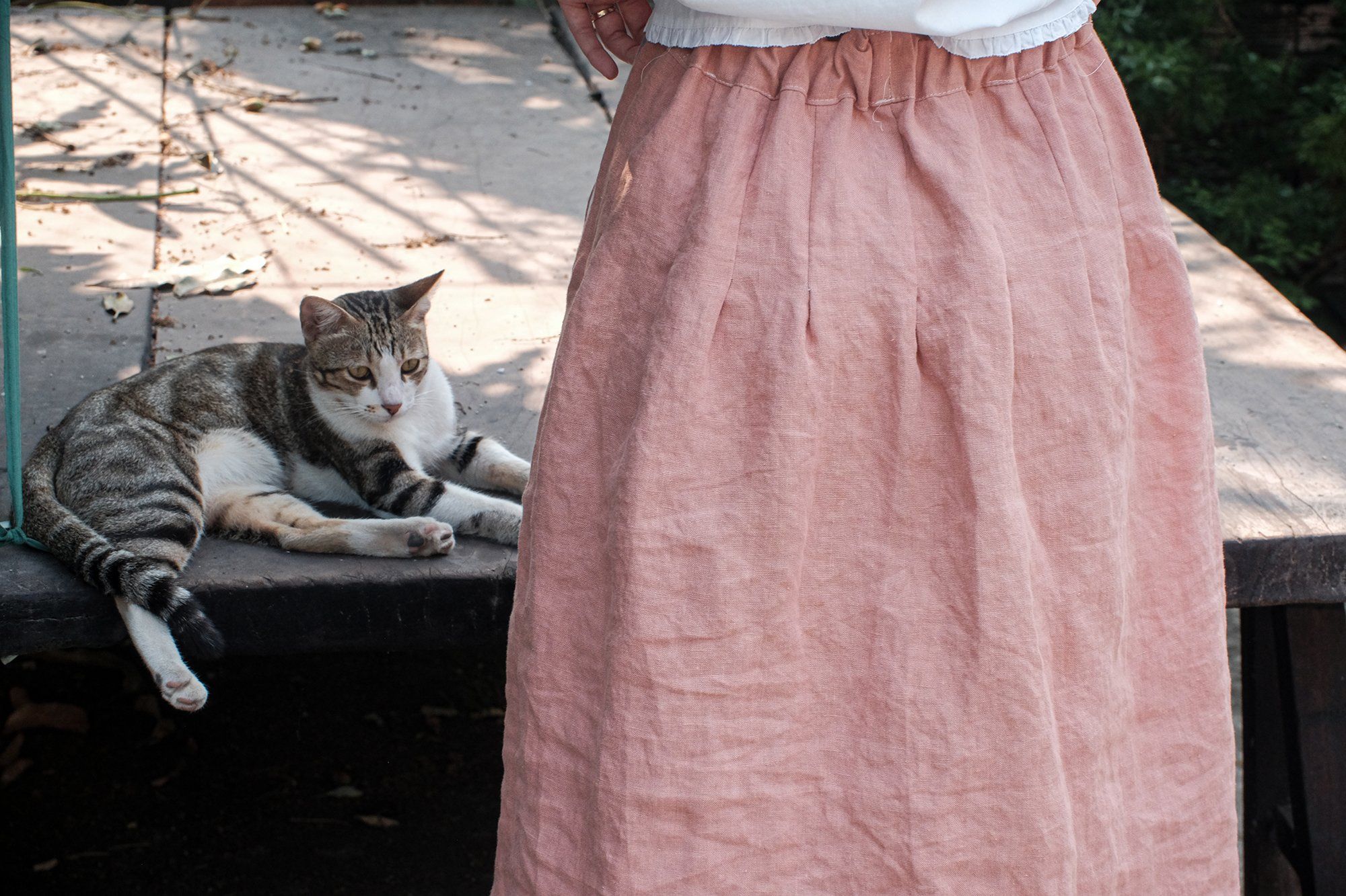Chân váy linen cài nút | Linen skirt | CHOI SEWING | PRE-ORDER