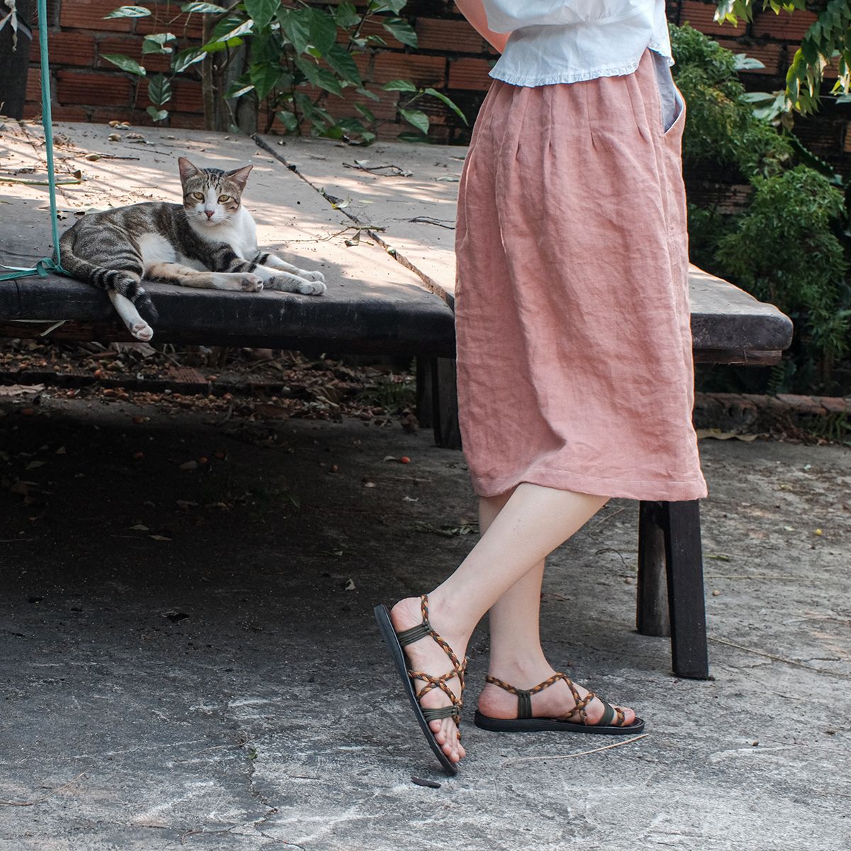 Chân váy linen cài nút | Linen skirt | CHOI SEWING | PRE-ORDER