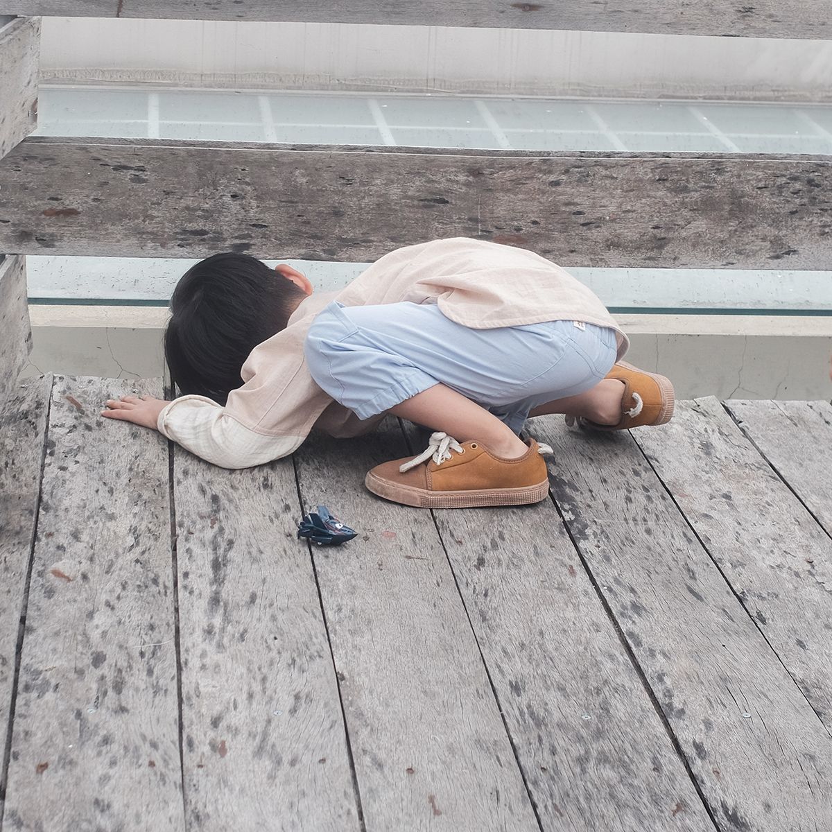 CHOI HANDMADE Quần jogger Ice blue