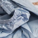  [ORDER] COTONEA Drap cotton bọc nệm dệt kiểu linen Ice blue 
