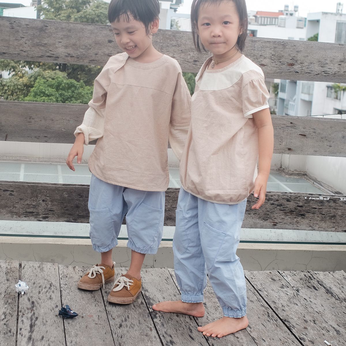 CHOI HANDMADE Quần jogger Ice blue