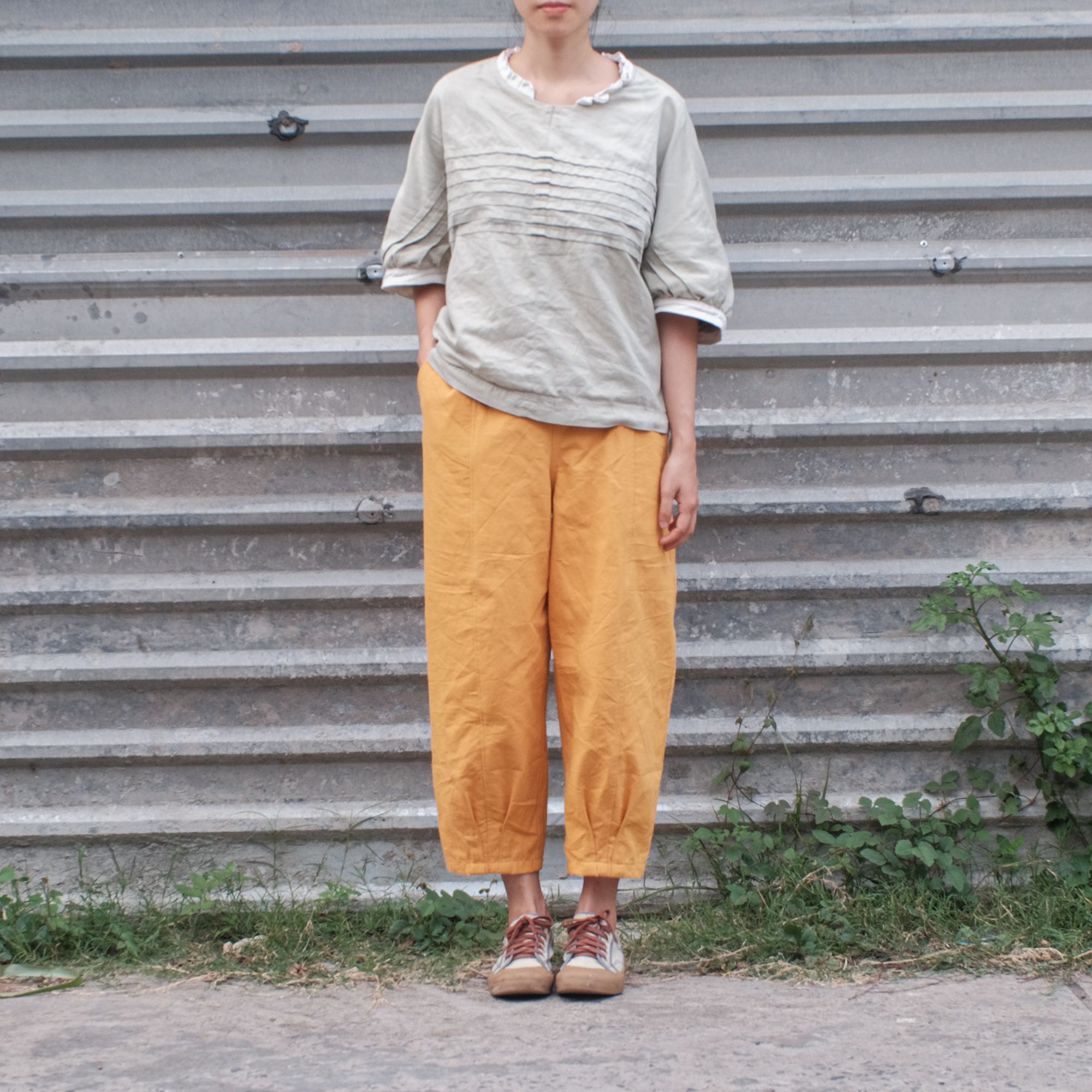 Quần & yếm vải gai | Ramie pants | CHOI SEWING | PRE-ORDER