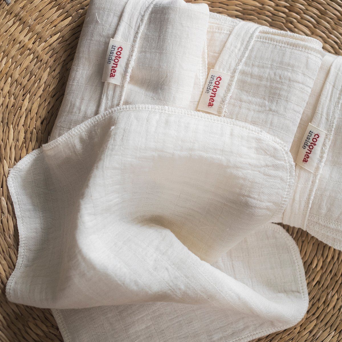 Set 6 khăn xô sữa Muslin 25x25cm | Muslin facecloth | CHOI SEWING