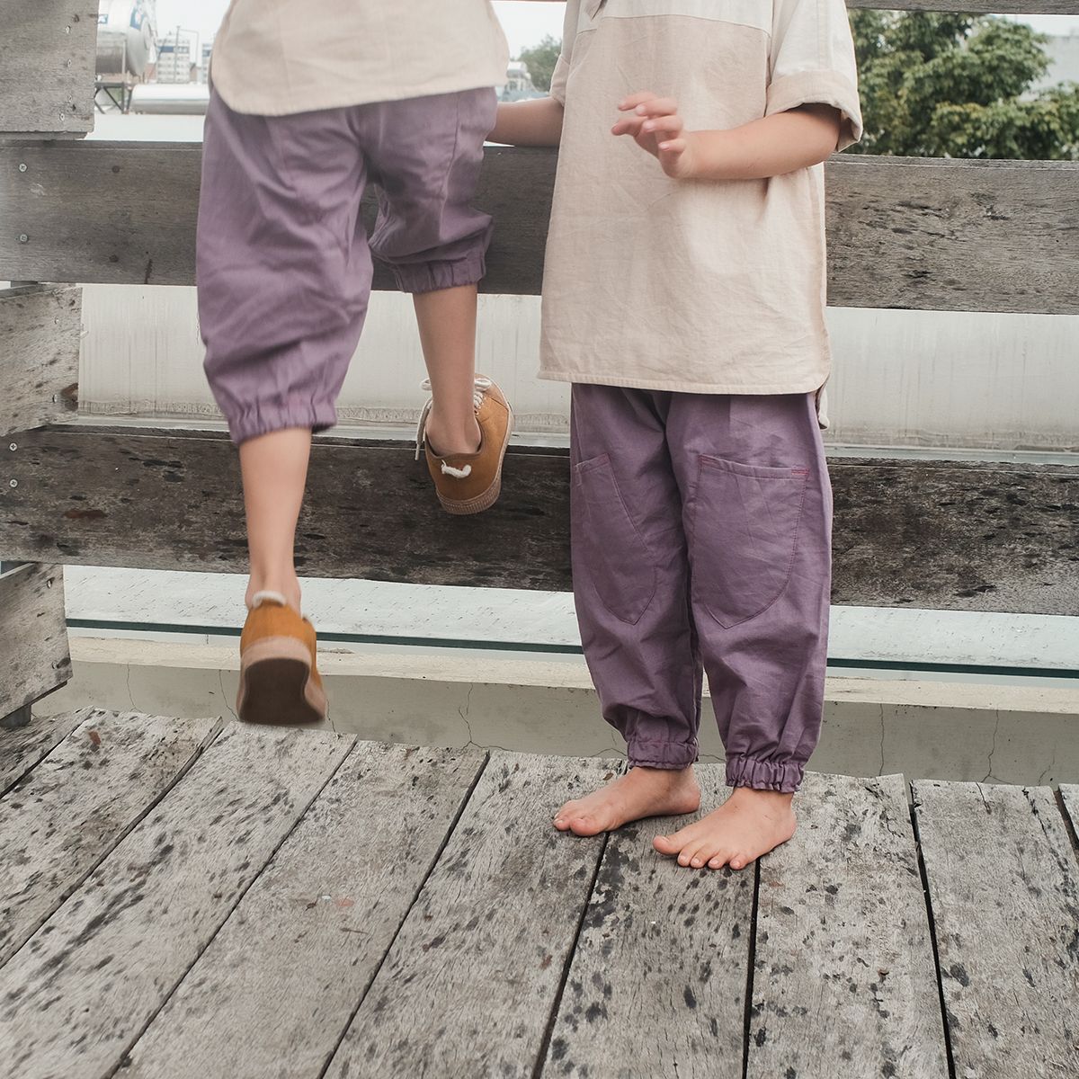 CHOI HANDMADE Quần jogger Lilac