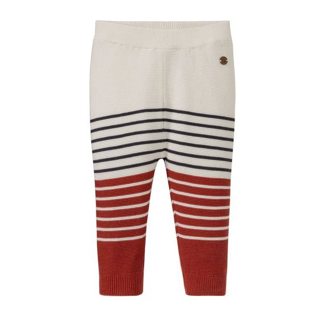 LUPILU Quần jogger dệt kim trắng sọc đen đỏ