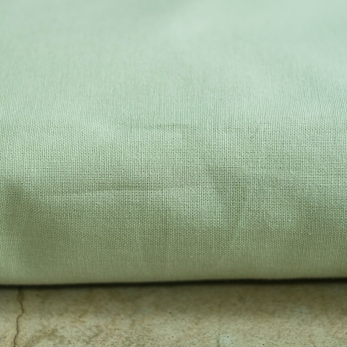 COTONEA Drap cotton bọc nệm dệt kiểu linen Mint