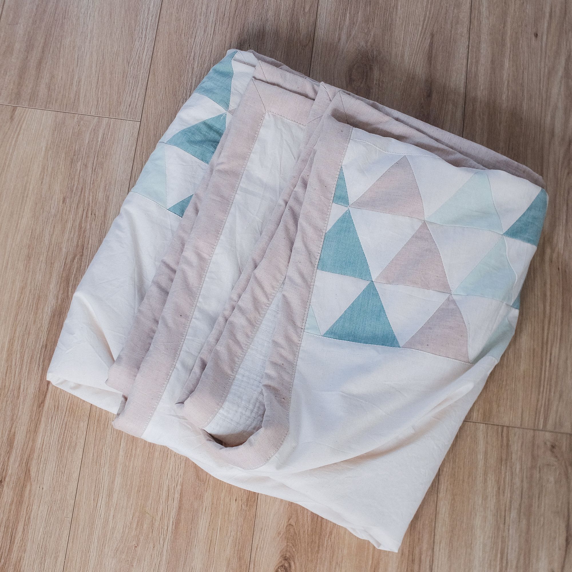 COTONEA Chăn 2 lớp Cotton/Musselin ghép vải Pastel green/Sage/Beige/Nature