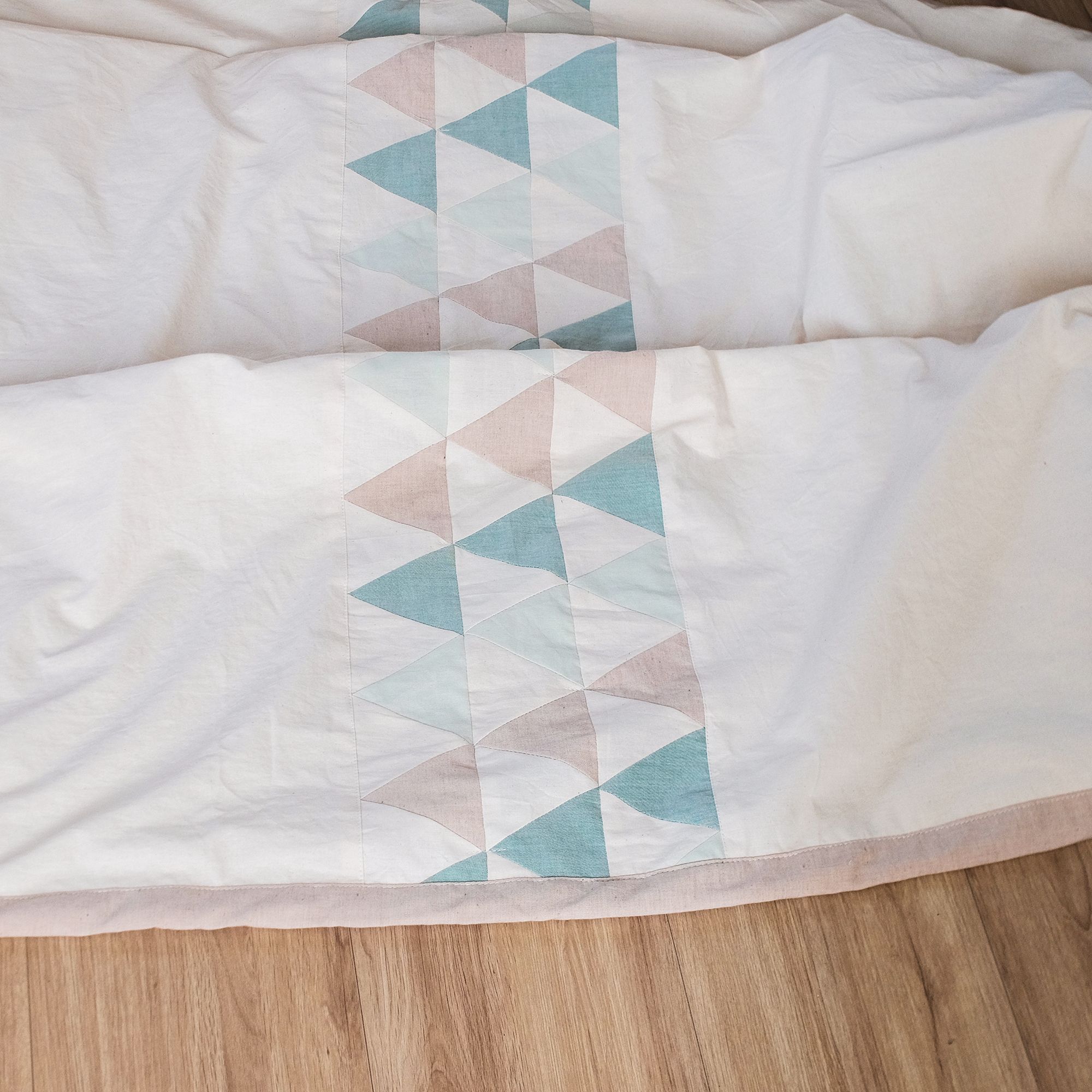 COTONEA Chăn 2 lớp Cotton/Musselin ghép vải Pastel green/Sage/Beige/Nature