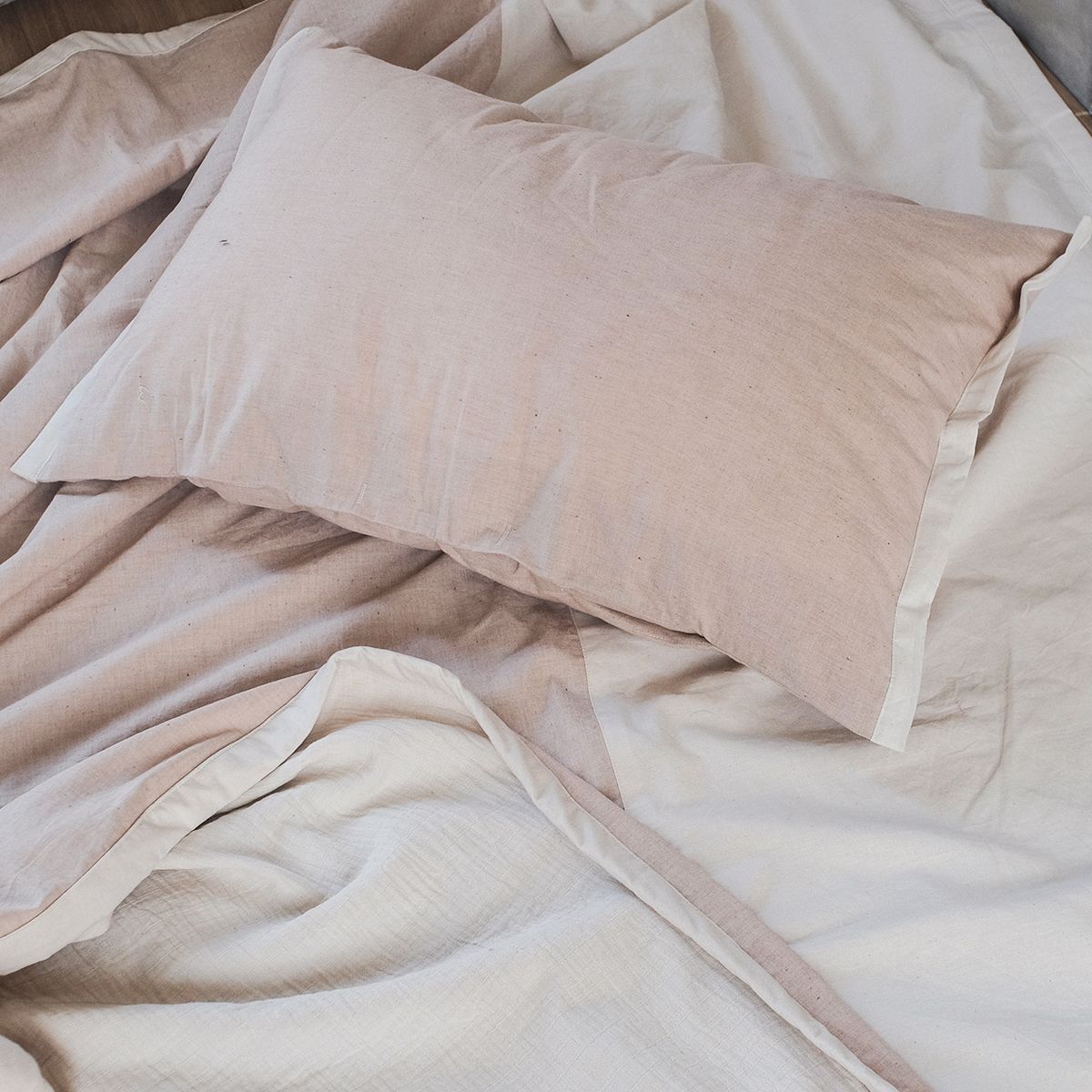 Áo gối màu bông tự nhiên | Color grown cotton Pillowcase | CHOI SEWING