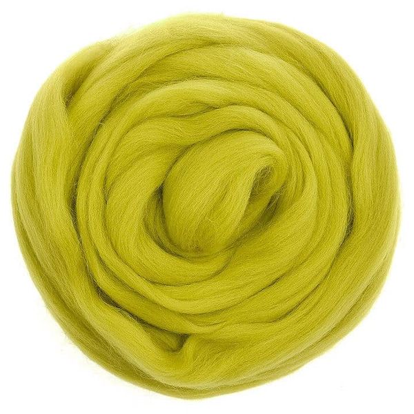  Lông cừu chải mượt thành lọn dài | Green set | European Merino Wool roving 28 microns | MEANINGFUL CRAFTS 