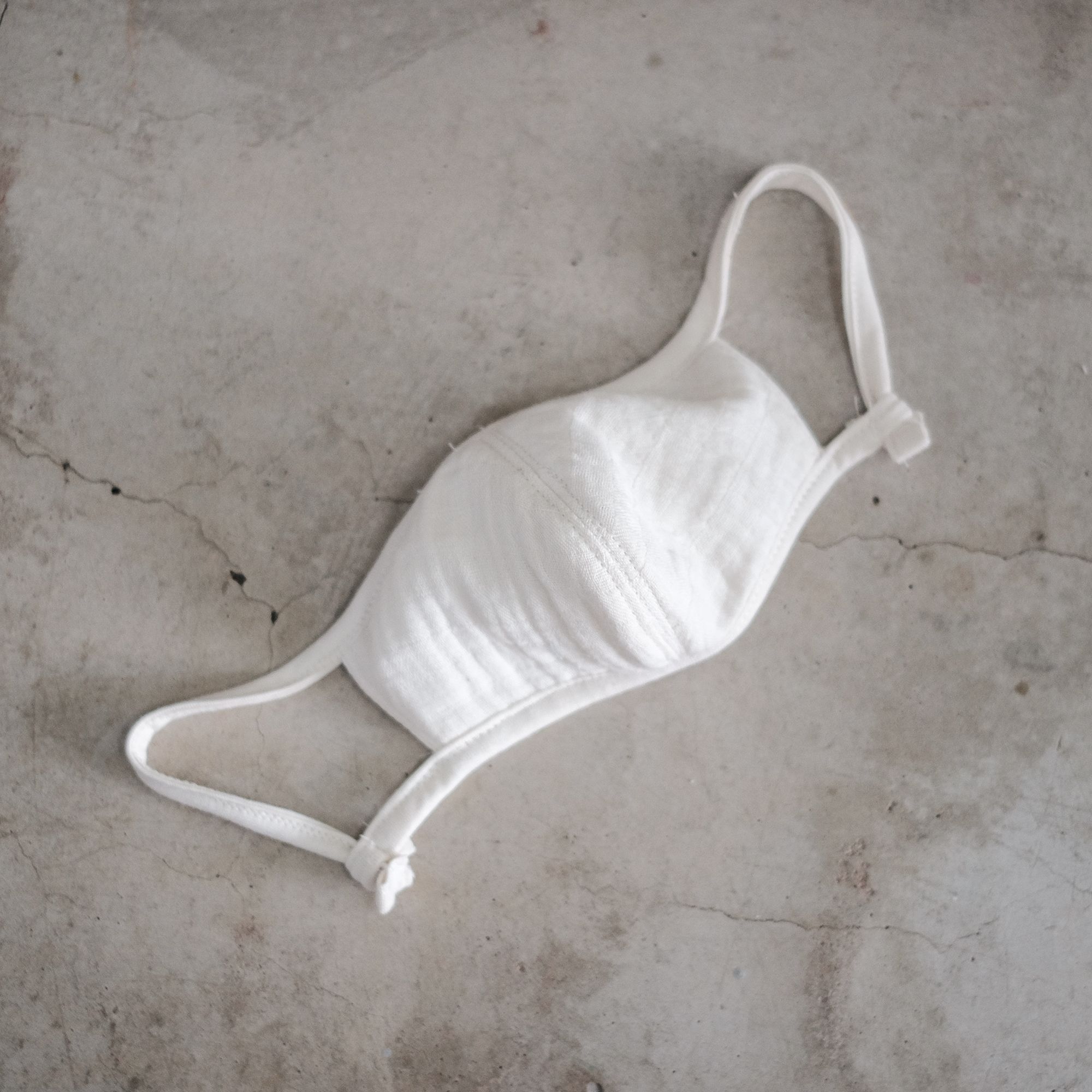 Khẩu trang trơn dây rút | Adjustable mask | Nature | CHOI SEWING | READY TO SHIP