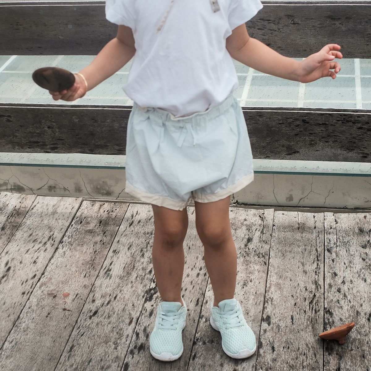 CHOI HANDMADE Bloomer bé gái Pale blue