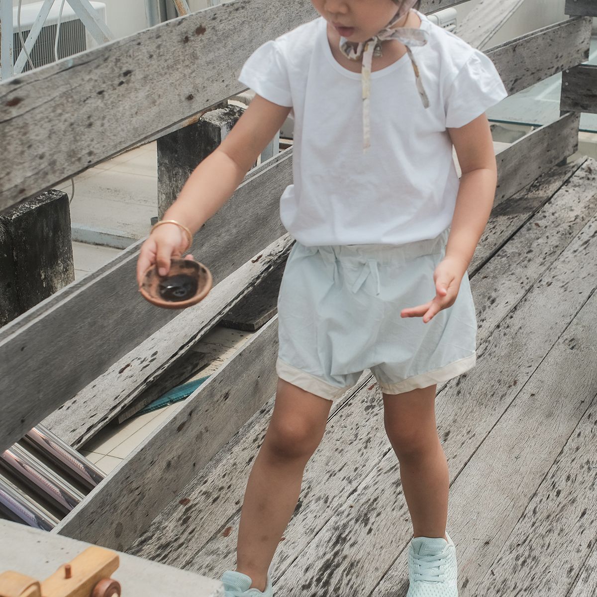 CHOI HANDMADE Bloomer bé gái Pale blue