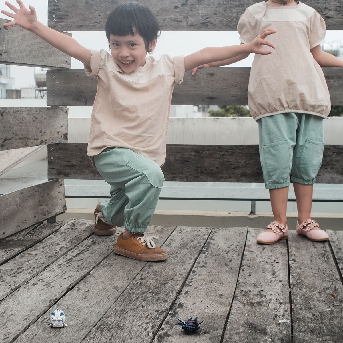 CHOI HANDMADE Quần jogger Pastel green