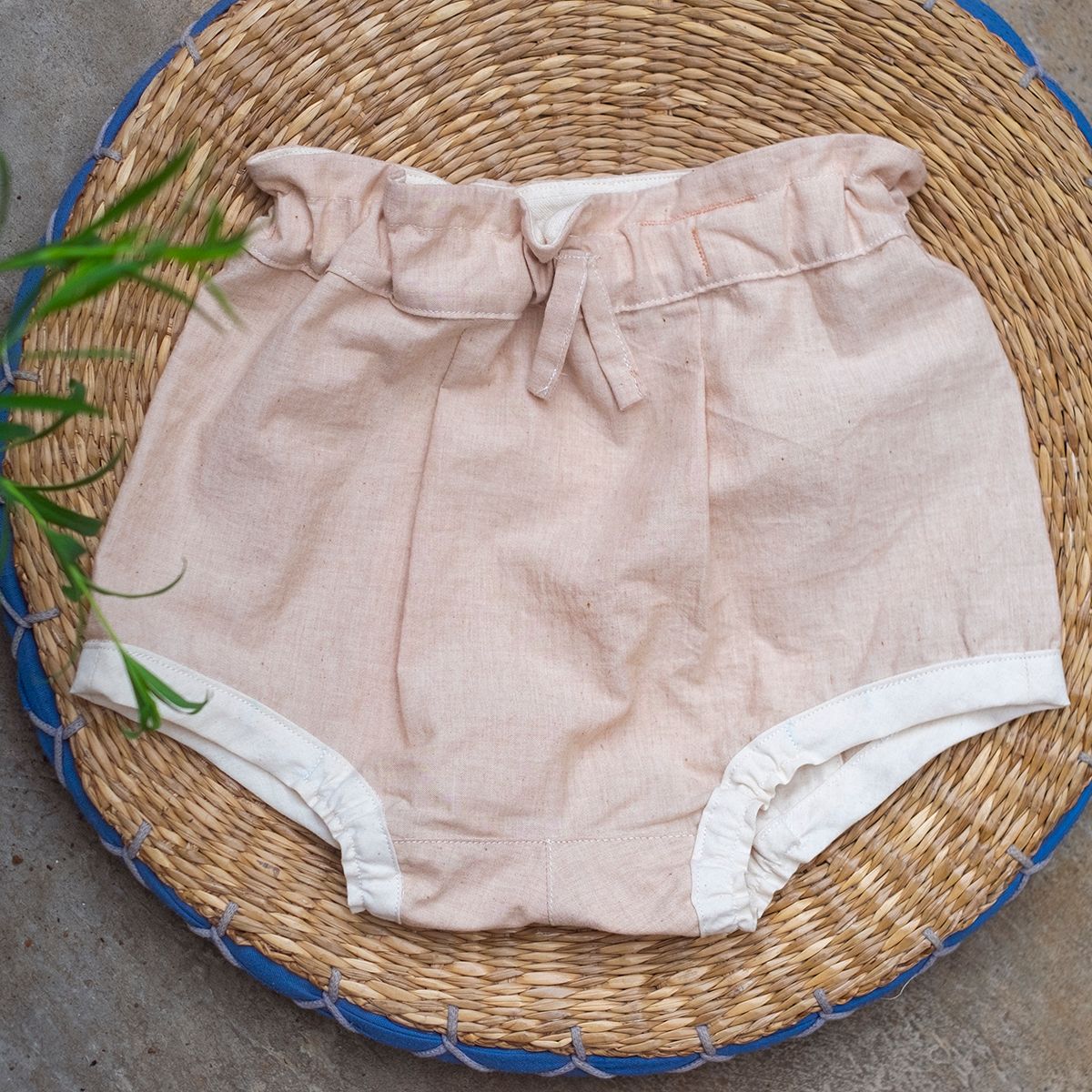 CHOI HANDMADE Bloomer bé gái Pure cotton color