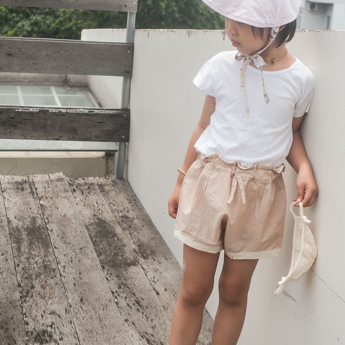 CHOI HANDMADE Bloomer bé gái Pure cotton color