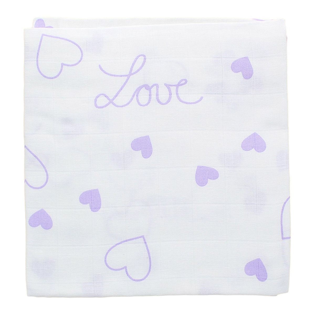 HANS NATUR 1 chiếc khăn xô họa tiết Purple 75x75cm