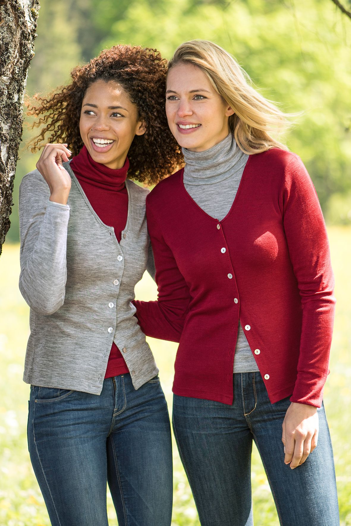 ENGEL Áo khoác cardigan nữ 70% Merino wool 30% Silk Mallow
