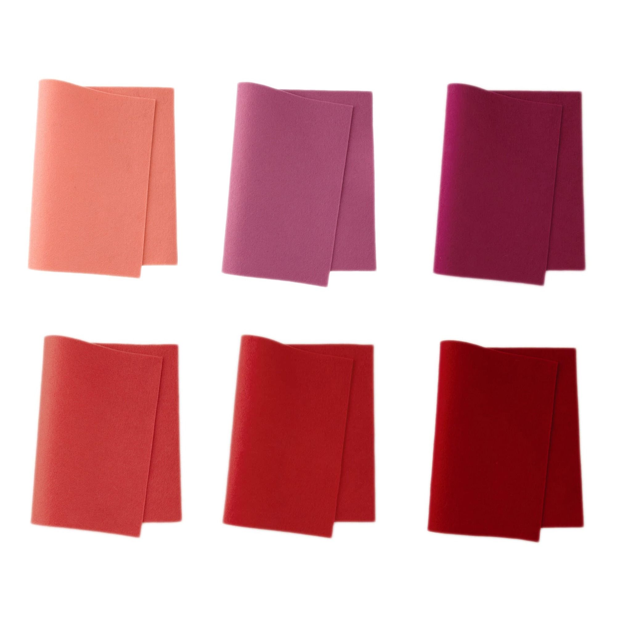 Vải nỉ lông cừu không dệt | Red set | True Felt wool | MEANINGFUL CRAFTS