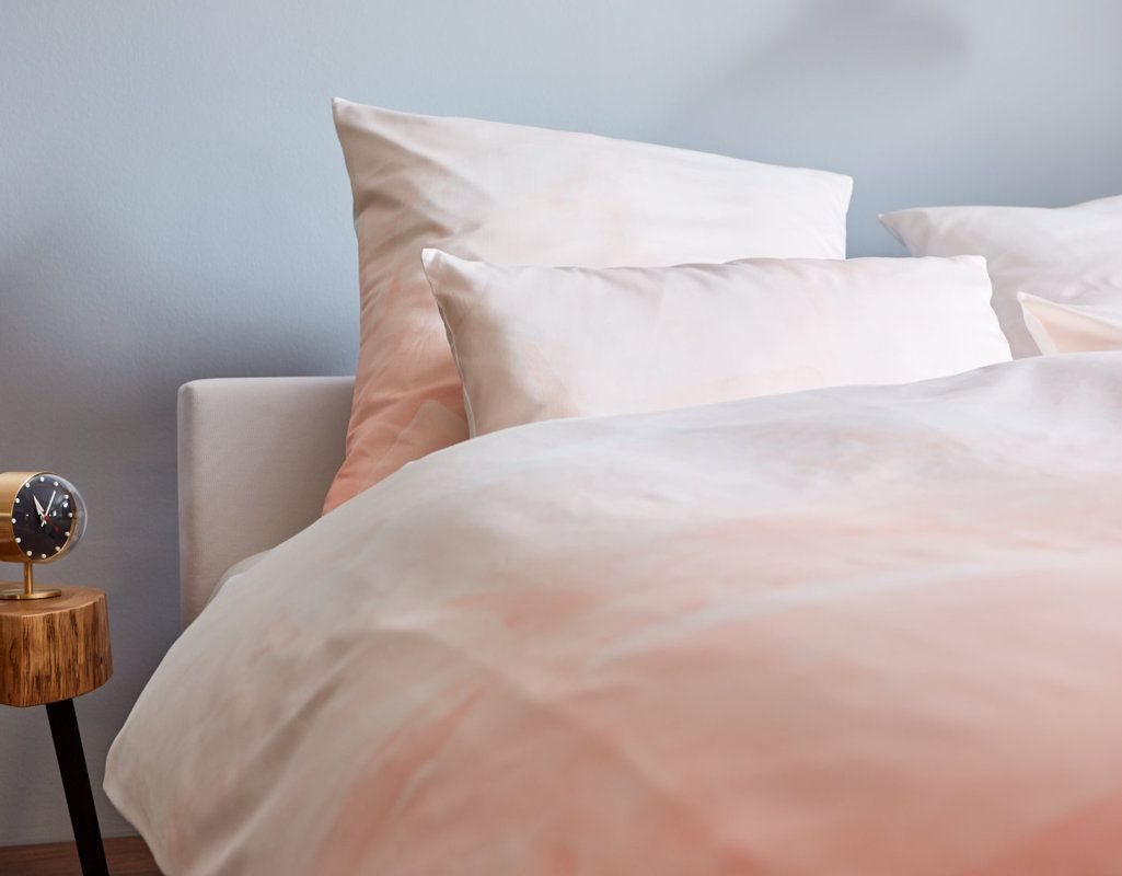 COTONEA Satin rose quartz bedding