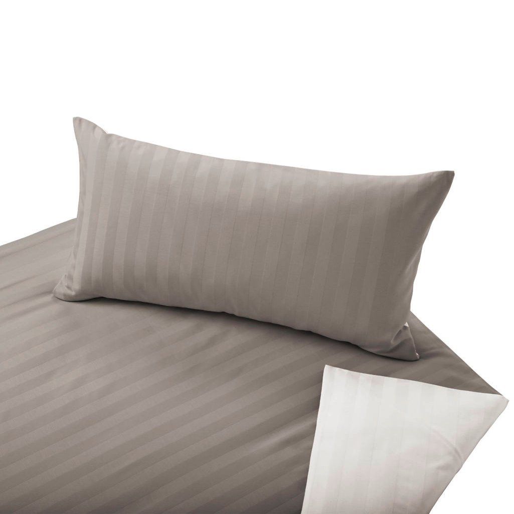 COTONEA Satin Linea Bedding reversible Nutmeg/Nature
