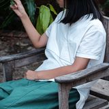  Set áo vạt xéo, quần váy | Emerald Wrap shirt and skirt pants | CHOI SEWING 