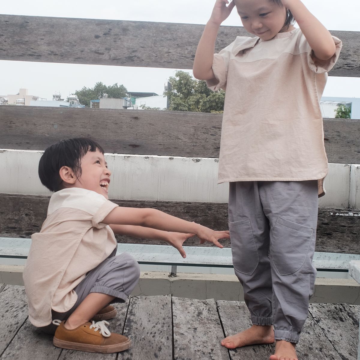CHOI HANDMADE Quần jogger Smoke