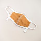  Khẩu trang trơn dây rút | Adjustable mask | Sudan brown | CHOI SEWING 