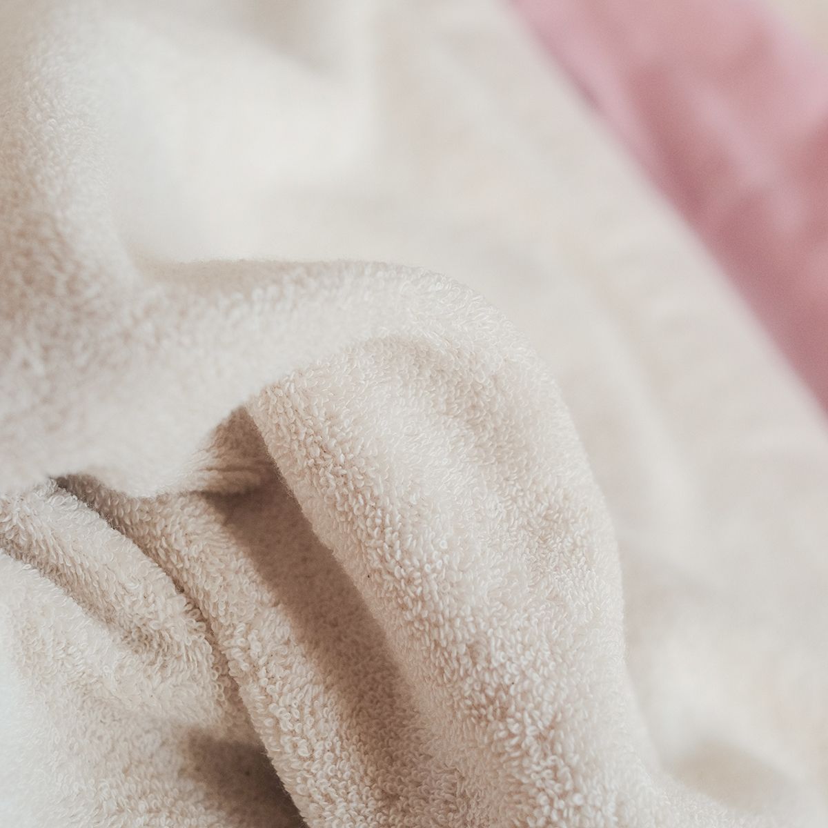 COTONEA Chăn 2 lớp Cotton Chambray/Terry màu Pastel pink