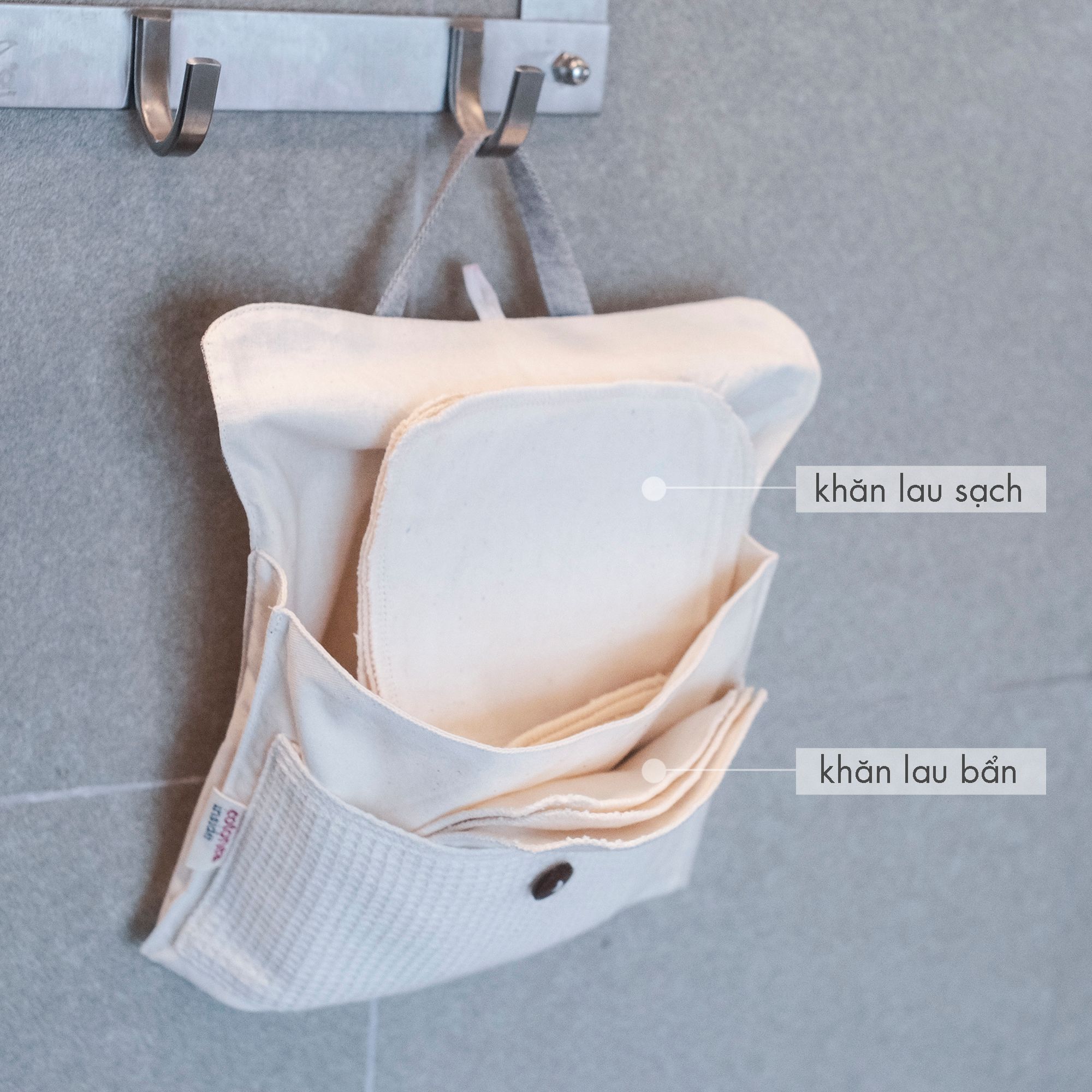 CHOI HANDMADE Túi đựng khăn lau & BVS | Travel pouch