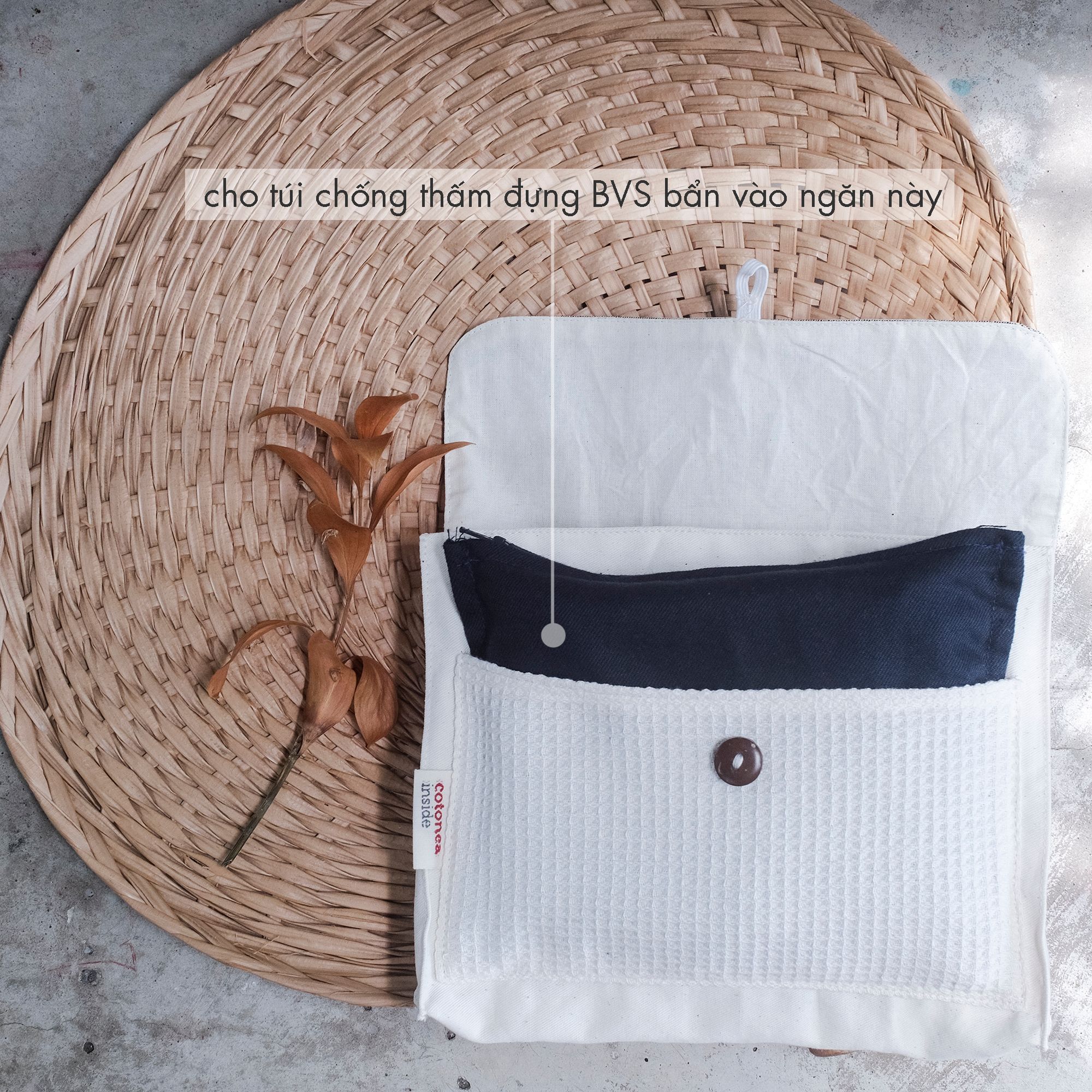 CHOI HANDMADE Túi đựng khăn lau & BVS | Travel pouch