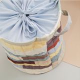  Sọt đựng đồ ghép vải dây rút 30L | Patchwork string Bucket bag | CHOI UPCYCLE 