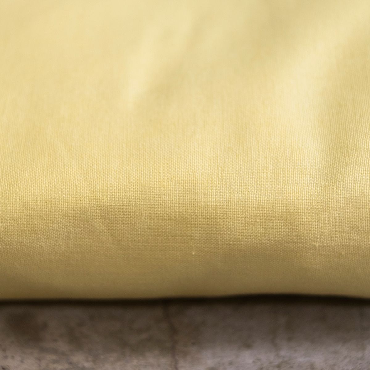 COTONEA Drap cotton bọc nệm dệt kiểu linen Yellow