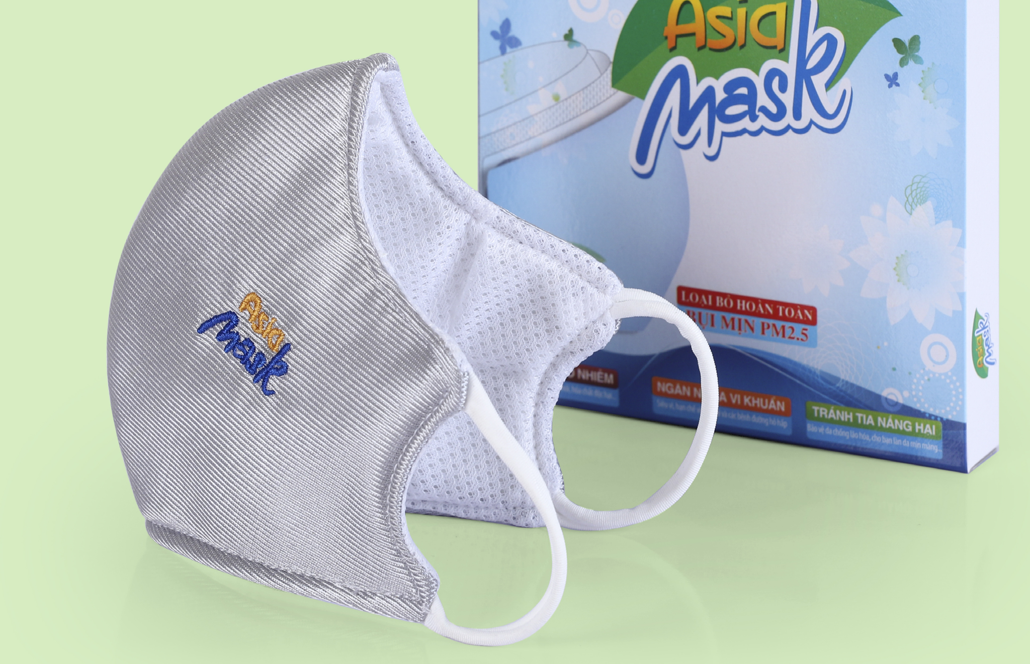 Khẩu trang vải kháng khuẩn 3 lớp Asia Mask AM-50