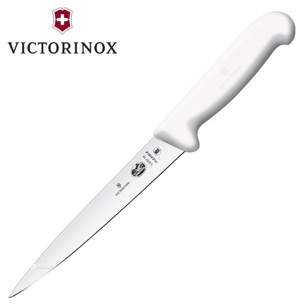 Dụng cụ cắt phi lê hiệu Victorinox 5.3707.18 cán màu trắng, lưỡi dài 18cm