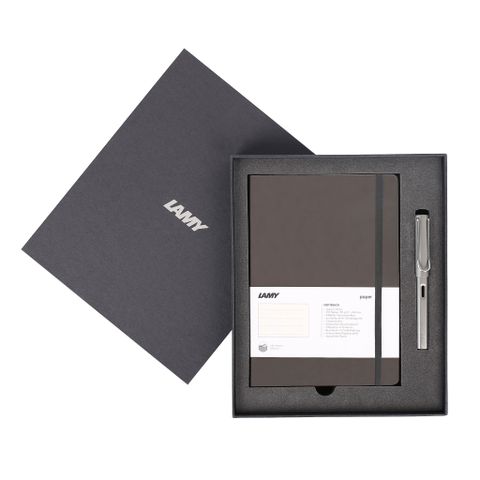  Gift set LAMY Notebook A5 softcover Umbra + LAMY Al-star Grey 