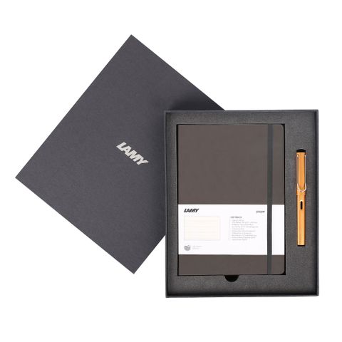  Gift set LAMY Notebook A5 softcover Umbra + LAMY Al-star Bronze 