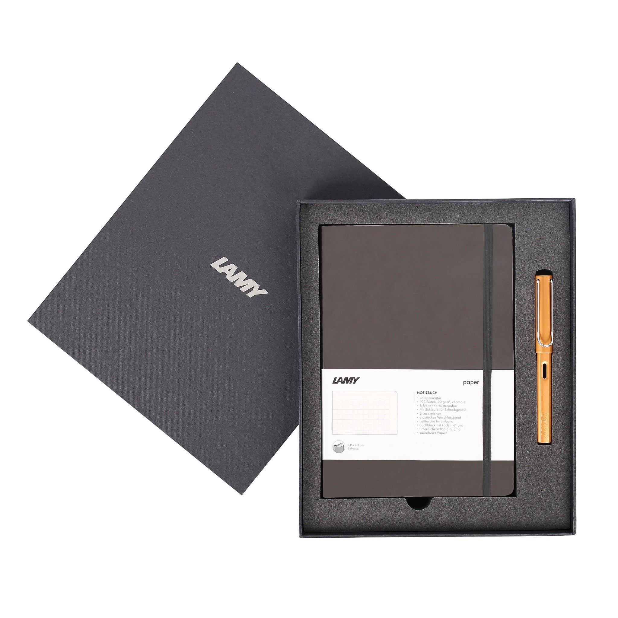 Gift set LAMY Notebook A5 softcover Umbra + LAMY Al-star Bronze