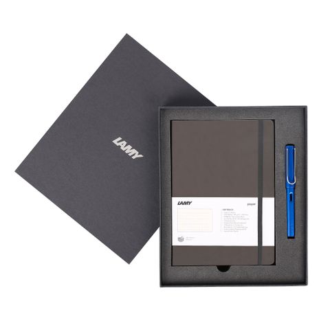  Gift set LAMY Notebook A5 softcover Umbra + LAMY Al-star Blue 