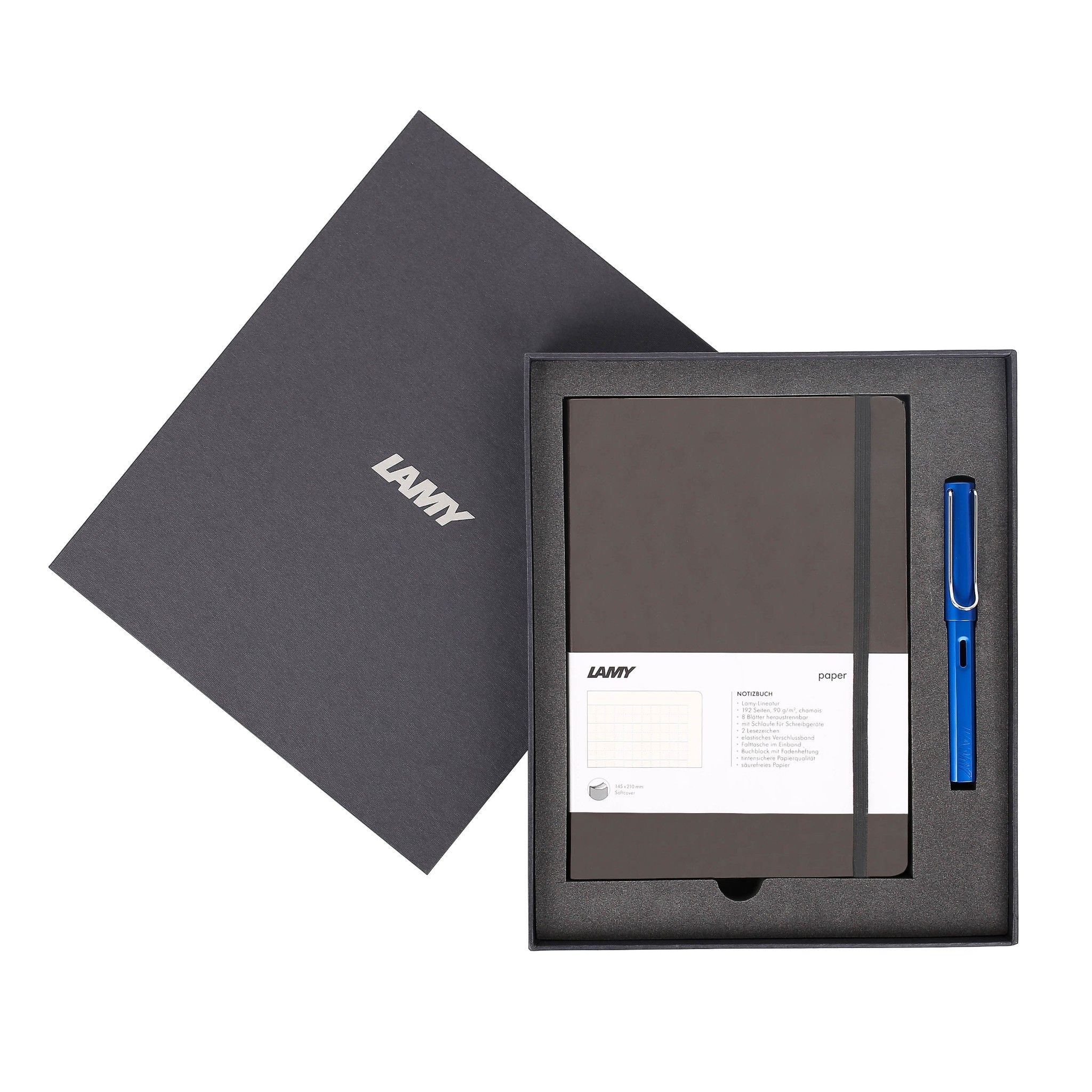 Gift set LAMY Notebook A5 softcover Umbra + LAMY Al-star Blue