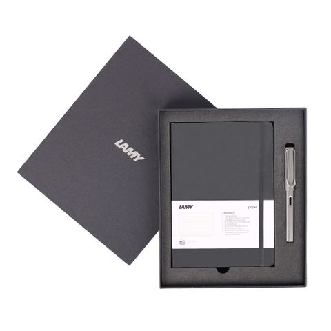  Gift set LAMY Notebook A5 softcover black + LAMY Al-star graphite 