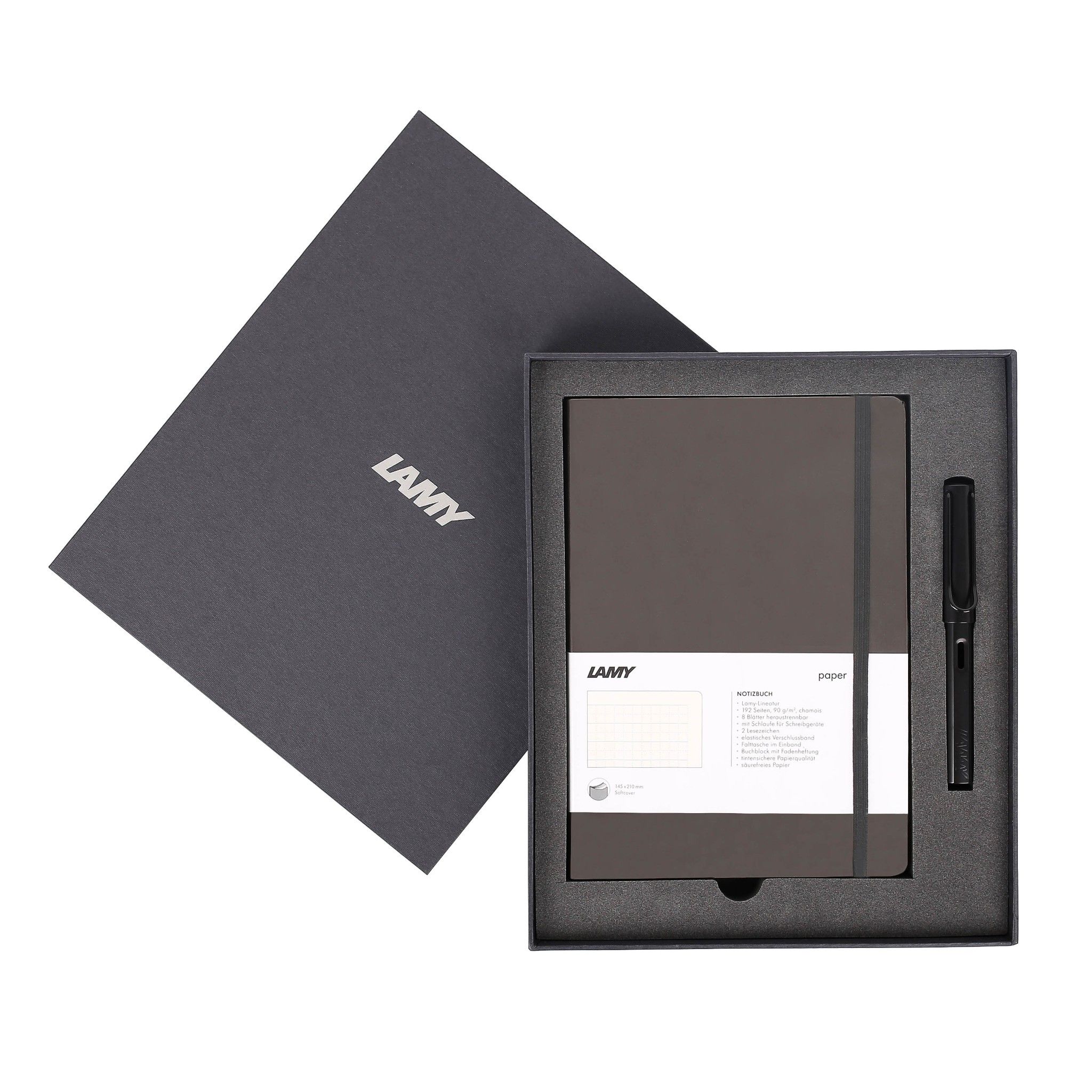 Gift set LAMY Notebook A5 softcover Umbra + LAMY Al-star Black