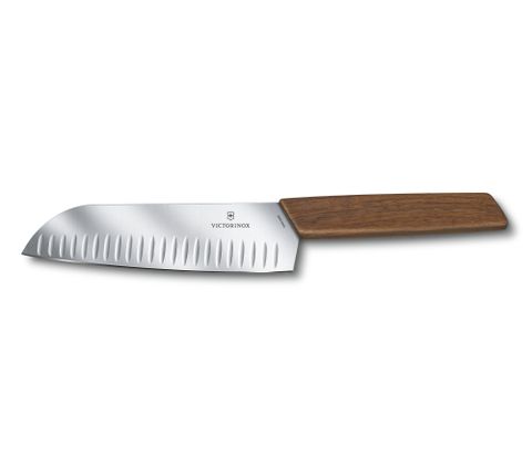 Dao bếp cán gỗ 17cm (Santoku Knife)