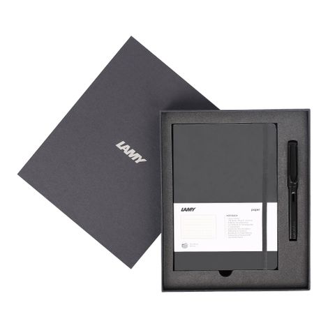  Gift set LAMY Notebook A5 softcover black + LAMY Al-star black 