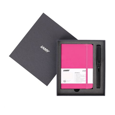  Gift set LAMY Notebook A6 softcover Pink + LAMY Al-star Black 